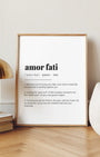 Definition Poster of Amor Fati on Gallery White background