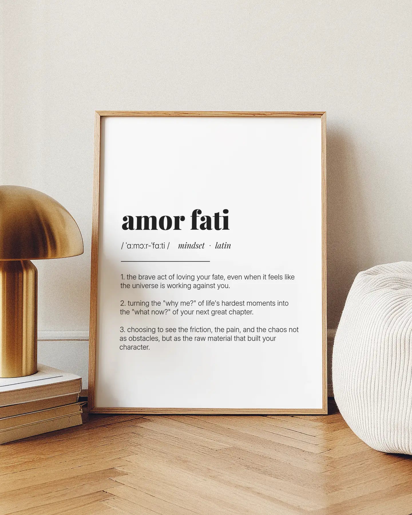 Definition Poster of Amor Fati on Gallery White background