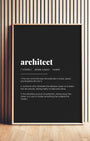 Definition Poster of Architect on Midnight Ink background