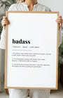Definition Poster of Badass on Gallery White background