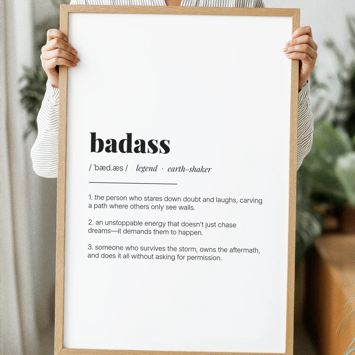 Definition Poster of Badass on Gallery White background
