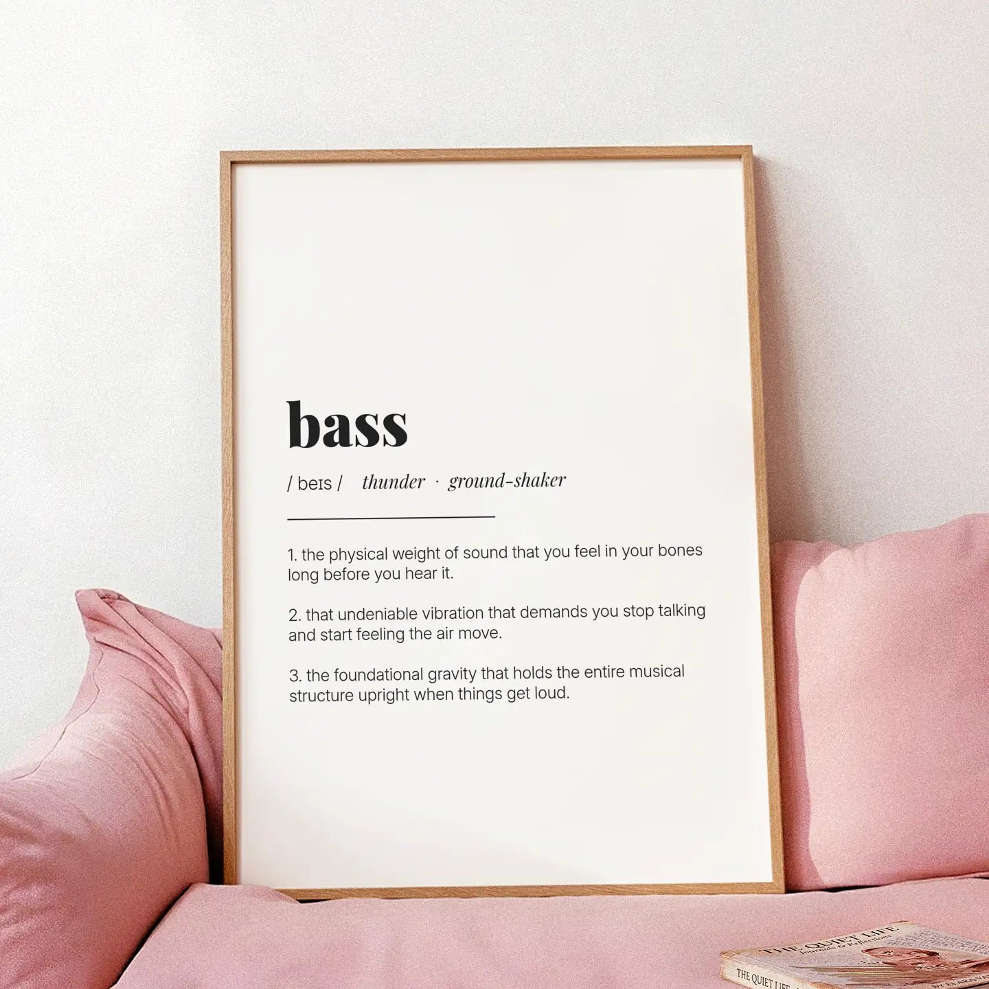 Definition Poster of Bass on Gallery White background