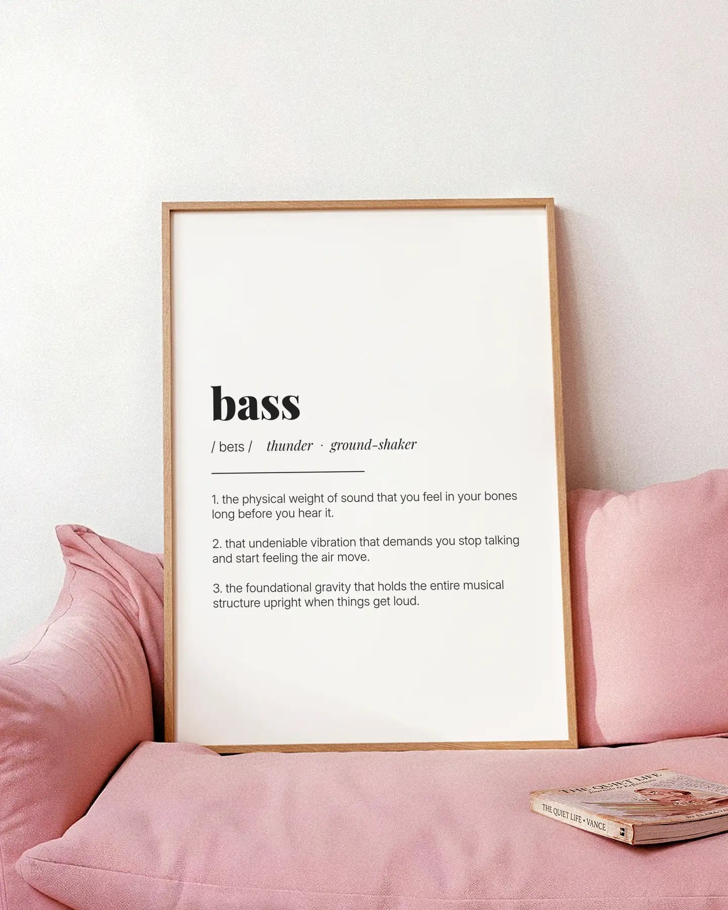 Definition Poster of Bass on Gallery White background