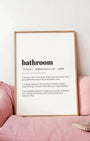 Definition Poster of Bathroom on Gallery White background