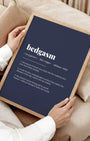 Definition Poster of Bedgasm on Deep Navy background