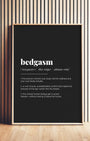 Definition Poster of Bedgasm on Midnight Ink background