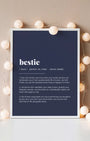 Definition Poster of Bestie on Deep Navy background