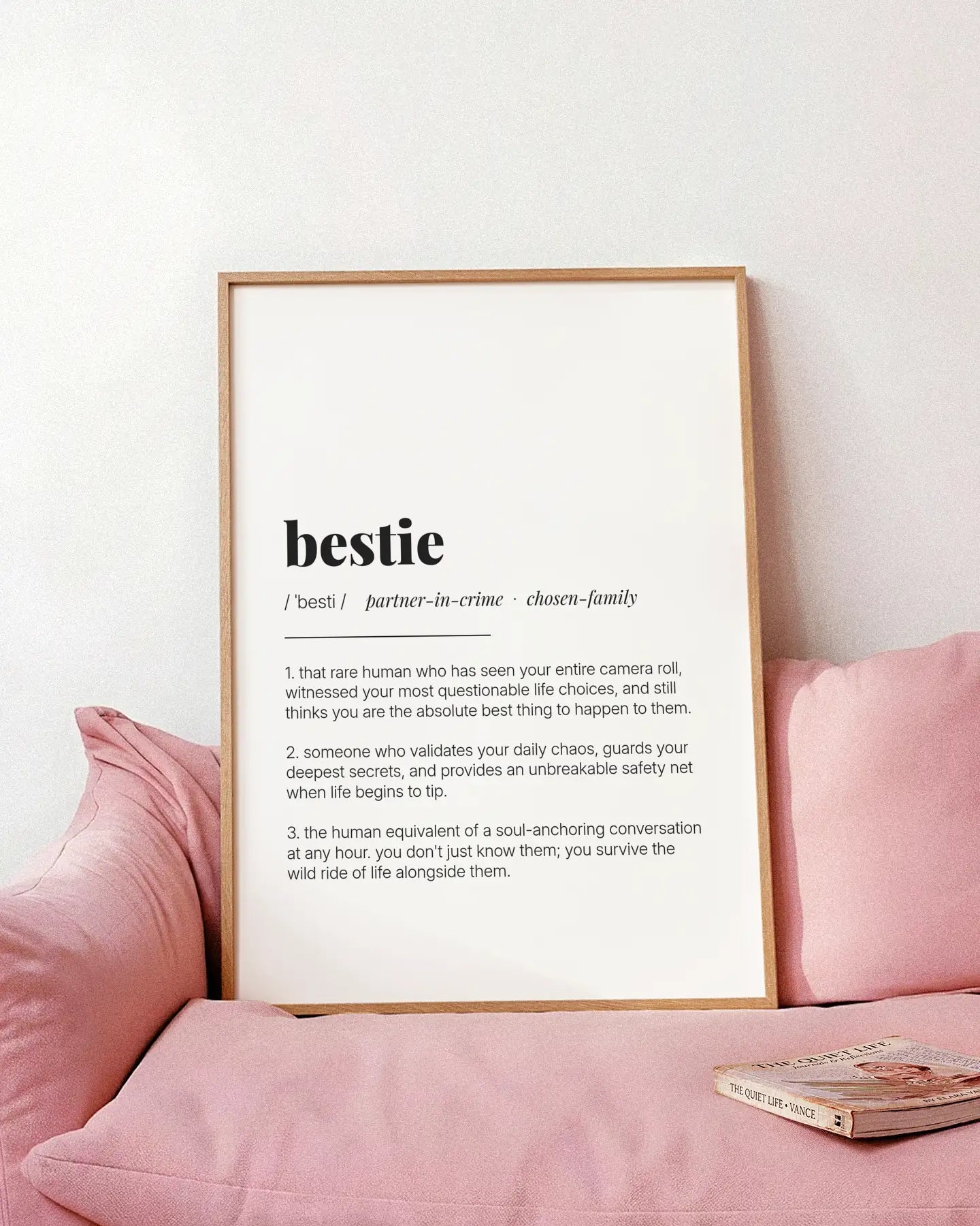 Definition Poster of Bestie on Gallery White background