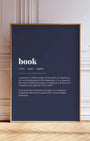 Definition Poster of Book on Deep Navy background