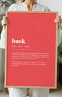 Definition Poster of Book on Strawberry background