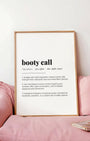 Definition Poster of Booty Call on Gallery White background