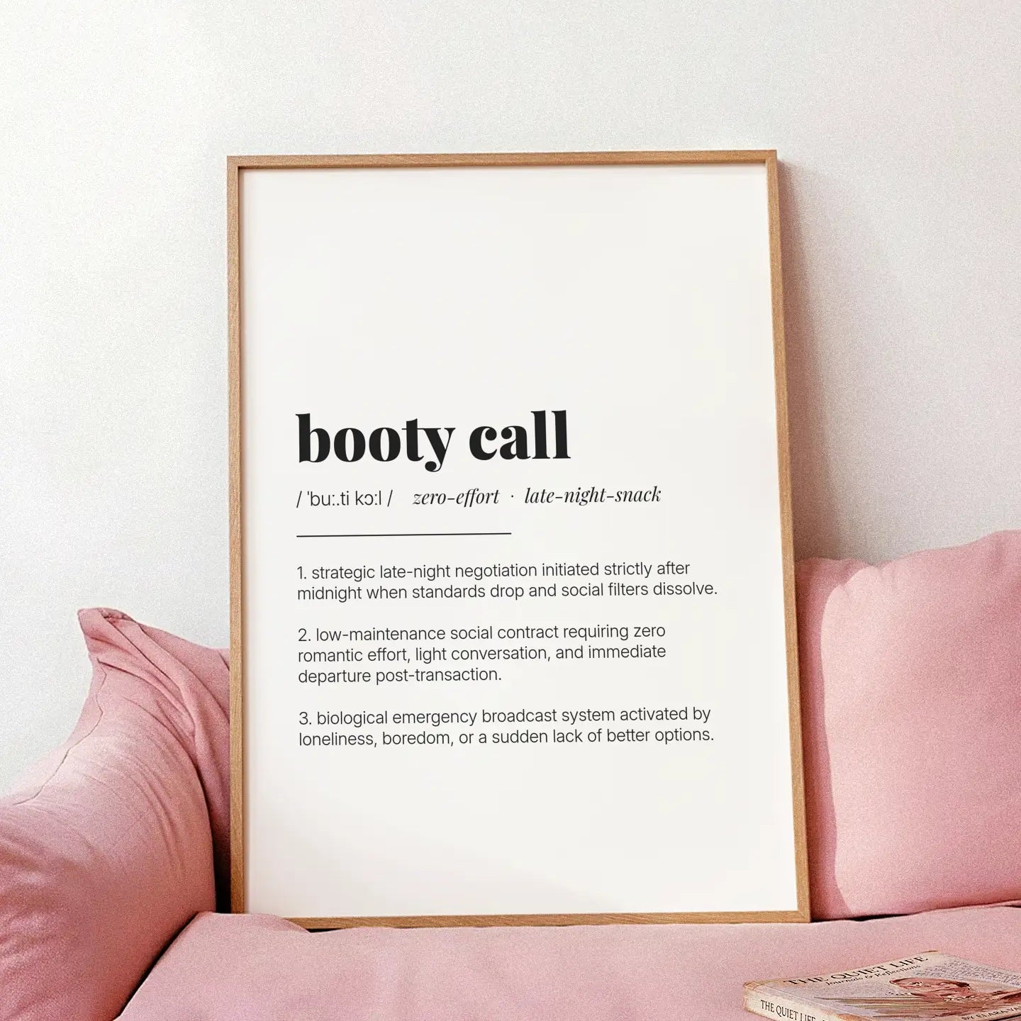 Definition Poster of Booty Call on Gallery White background
