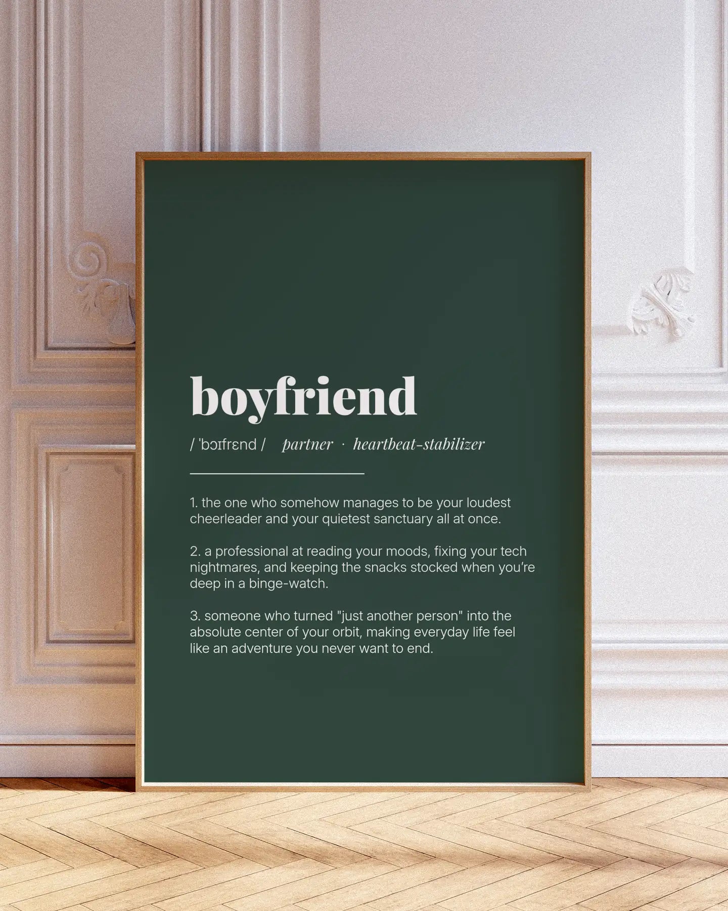 Definition Poster of Boyfriend on Emerald background