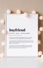 Definition Poster of Boyfriend on Gallery White background