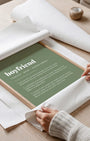Definition Poster of Boyfriend on Sage Green background