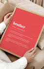 Definition Poster of Brother on Strawberry background
