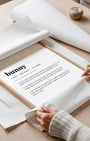 Definition Poster of Bunny on Gallery White background