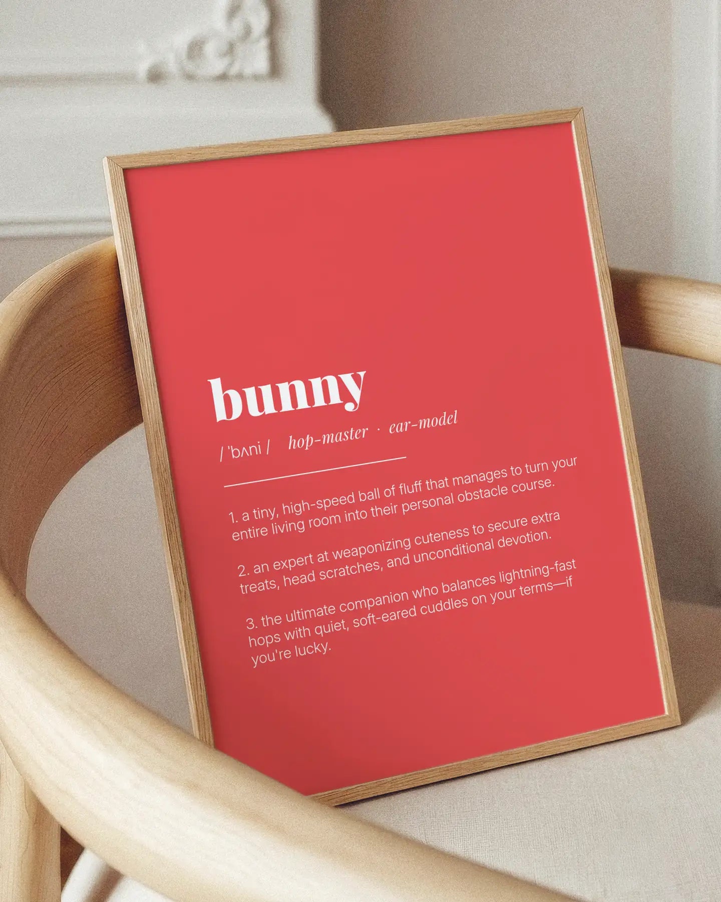 Definition Poster of Bunny on Strawberry background