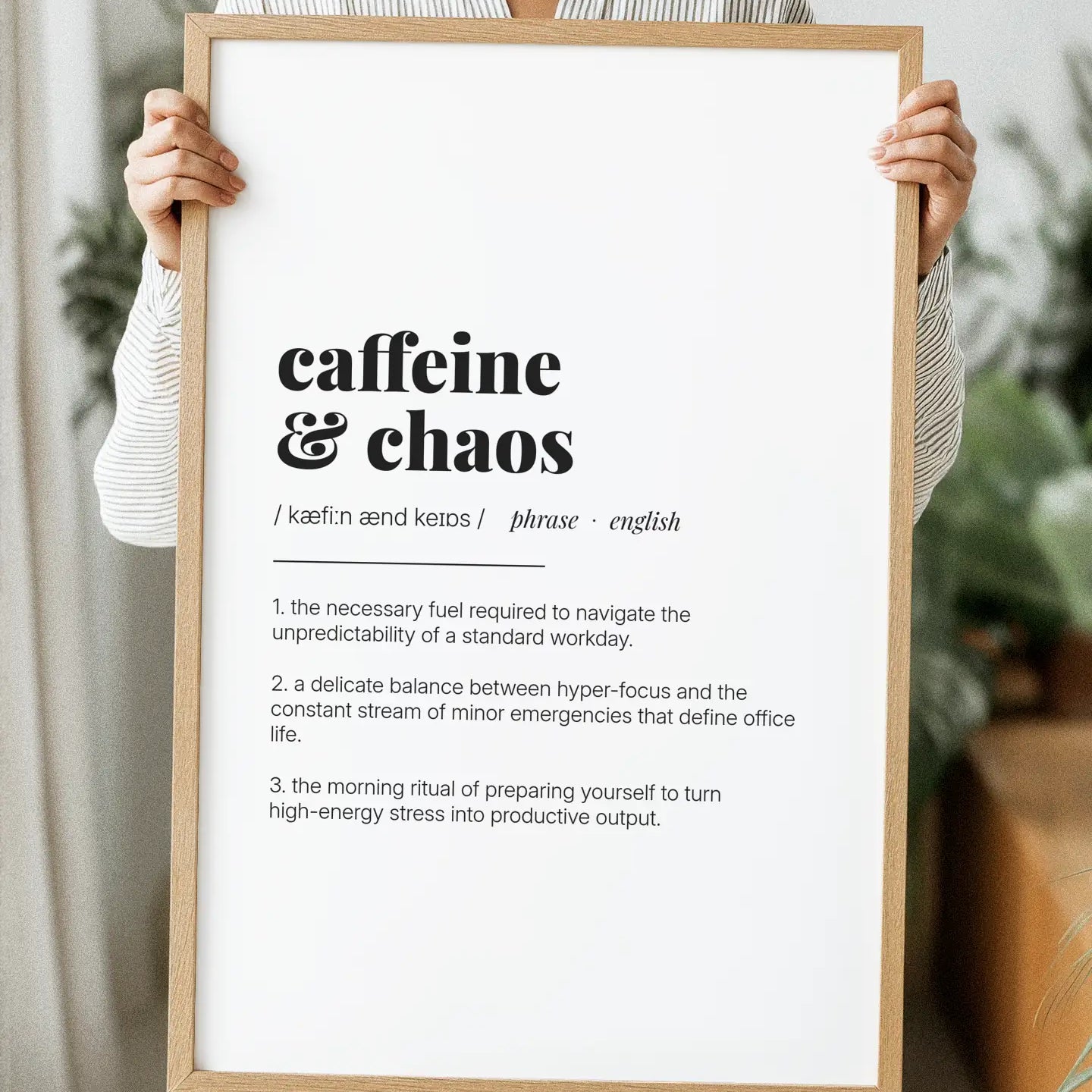 Definition Poster of Caffeine<br />& Chaos on Gallery White background