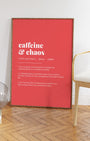 Definition Poster of Caffeine<br />& Chaos on Strawberry background