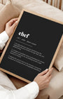 Definition Poster of Chef on Midnight Ink background