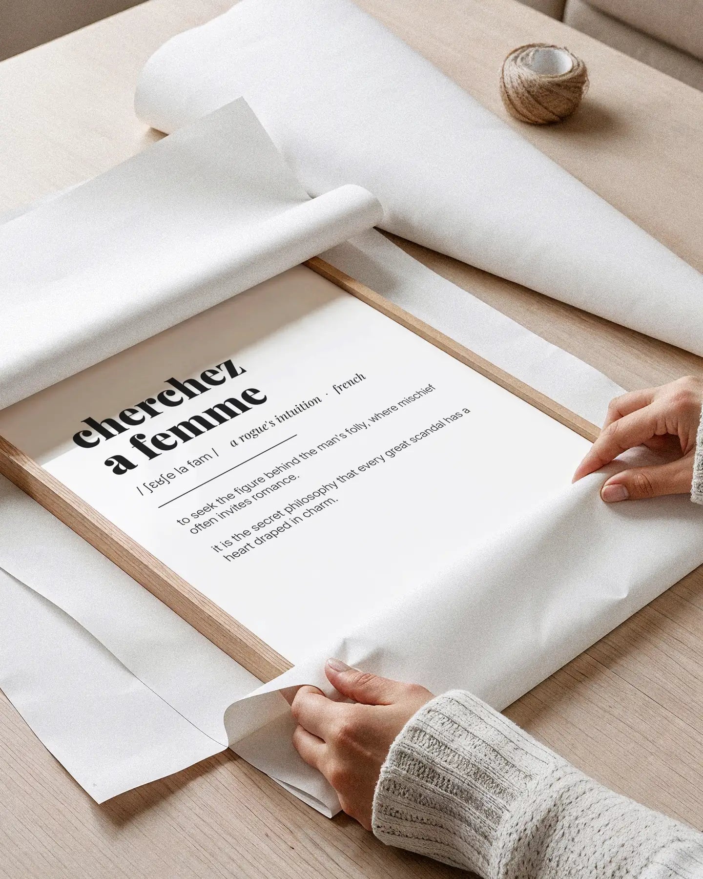 Definition Poster of Cherchez <br />a femme on Gallery White background