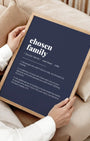 Definition Poster of Chosen<br />Family on Deep Navy background