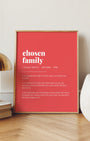 Definition Poster of Chosen<br />Family on Strawberry background