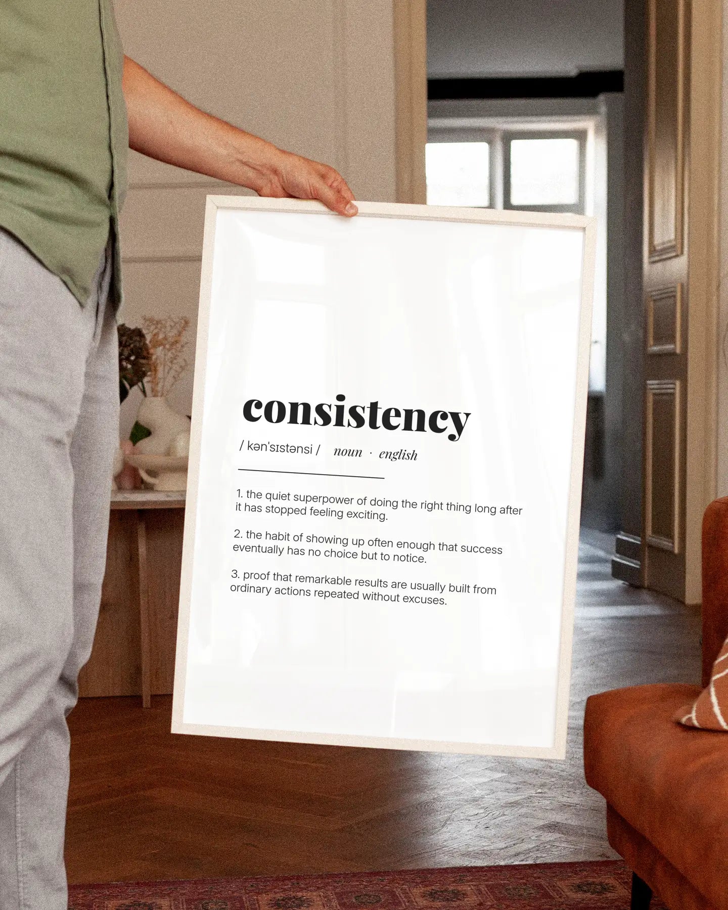 Definition Poster of Consistency on Gallery White background