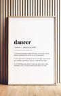 Definition Poster of Dancer on Gallery White background