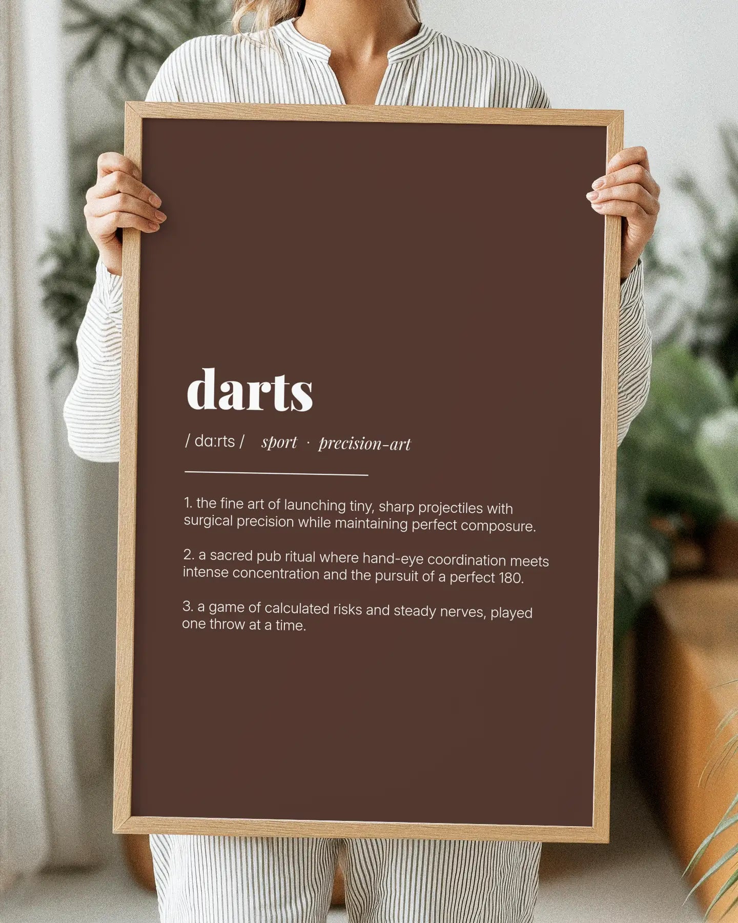 Definition Poster of Darts on Espresso background