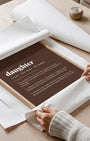 Definition Poster of Daughter on Espresso background