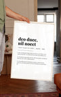 Definition Poster of Deo Duce, <br />Nil Nocet on Gallery White background