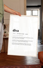 Definition Poster of Diva on Gallery White background