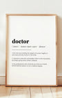 Definition Poster of Doctor on Gallery White background