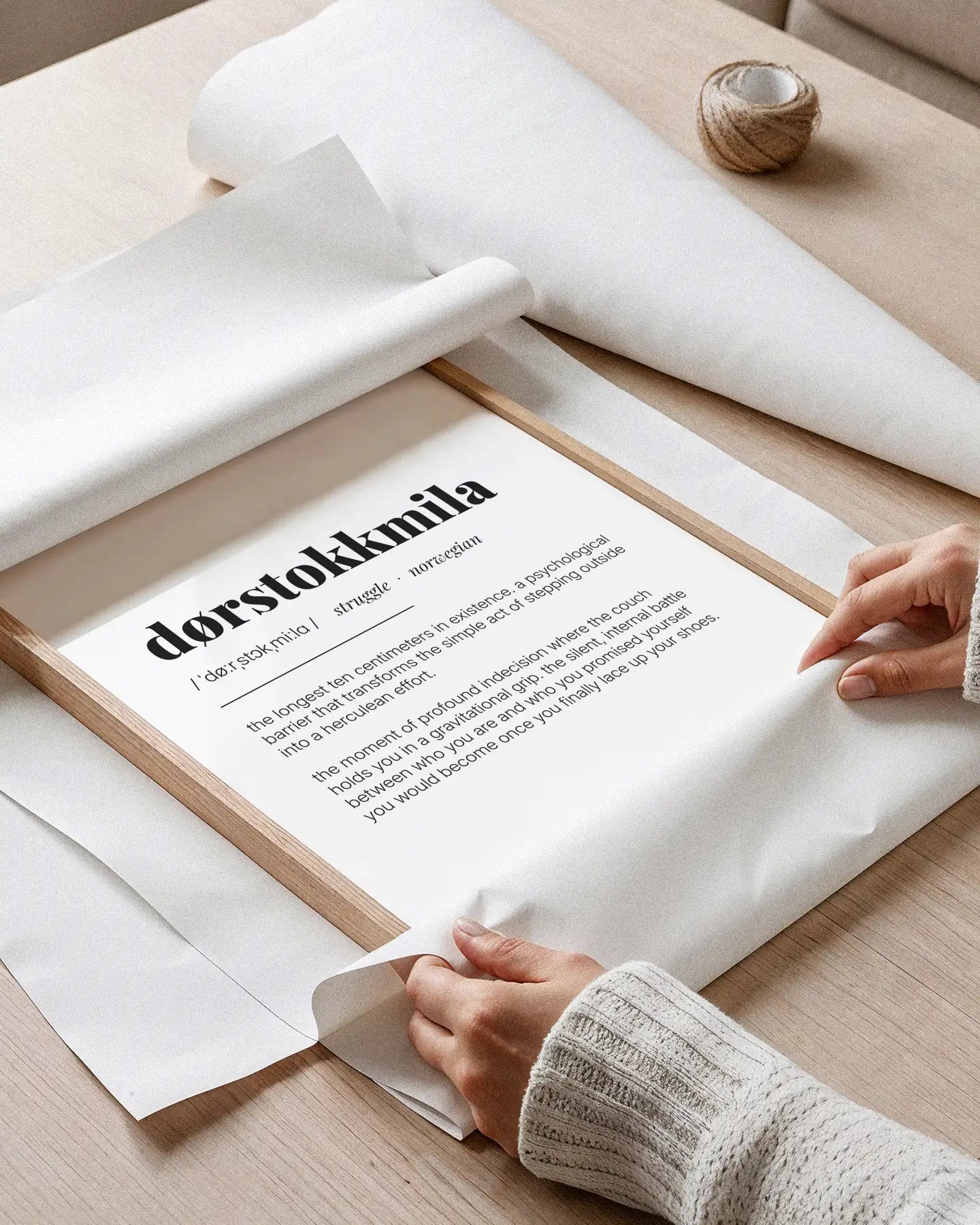 Definition Poster of Dørstokkmila on Gallery White background