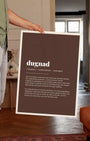 Definition Poster of Dugnad on Espresso background