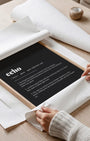 Definition Poster of Echo on Midnight Ink background