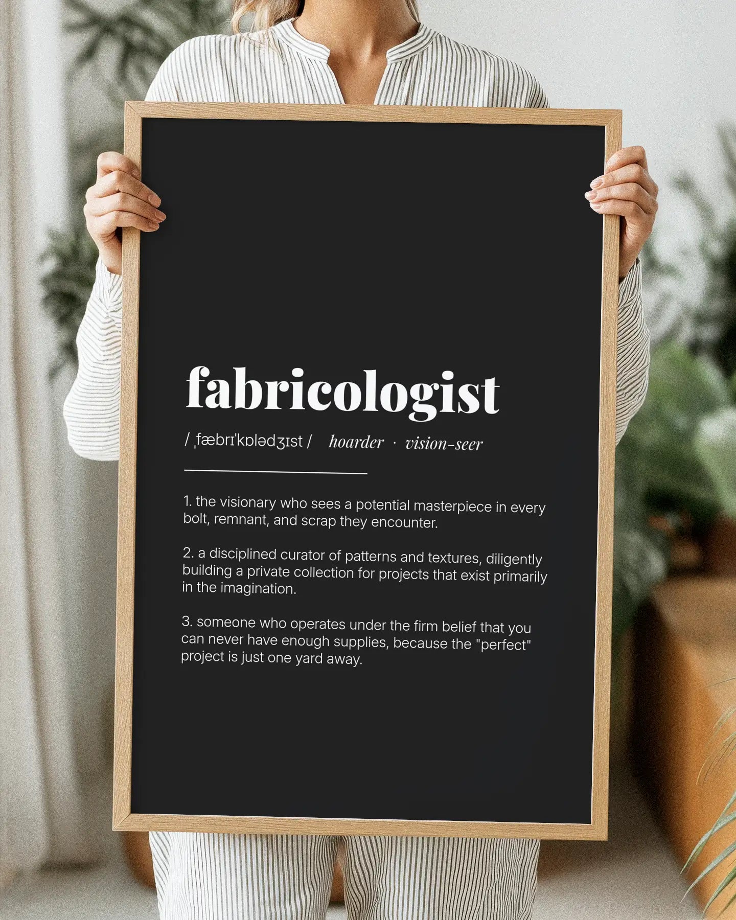 Definition Poster of Fabricologist on Midnight Ink background