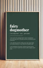 Definition Poster of Fairy<br />Dogmother on Emerald background