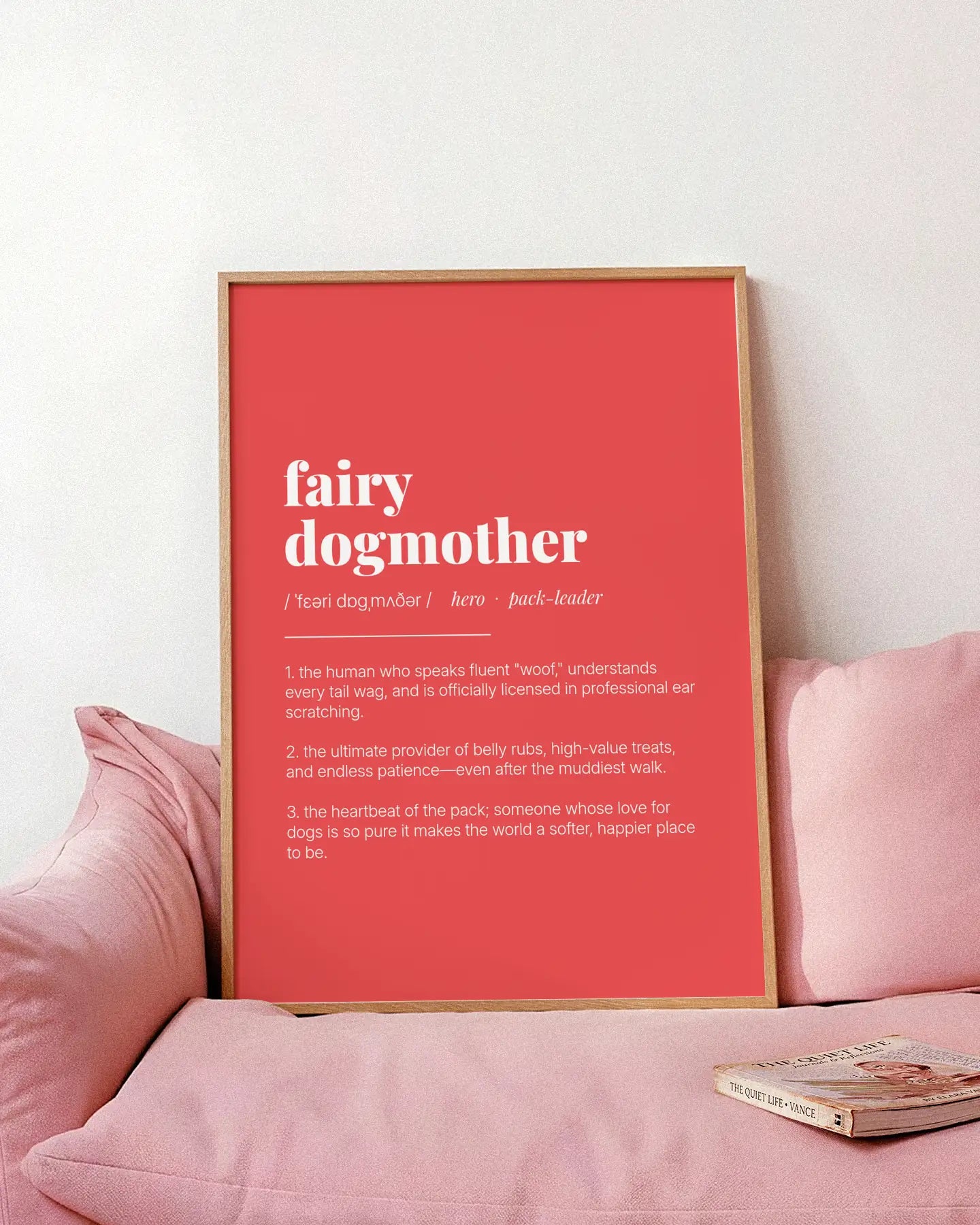 Definition Poster of Fairy<br />Dogmother on Strawberry background