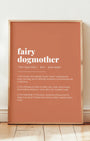 Definition Poster of Fairy<br />Dogmother on Terracotta background