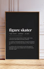 Definition Poster of Figure Skater on Midnight Ink background