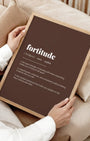Definition Poster of Fortitude on Espresso background