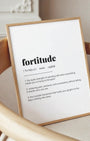 Definition Poster of Fortitude on Gallery White background