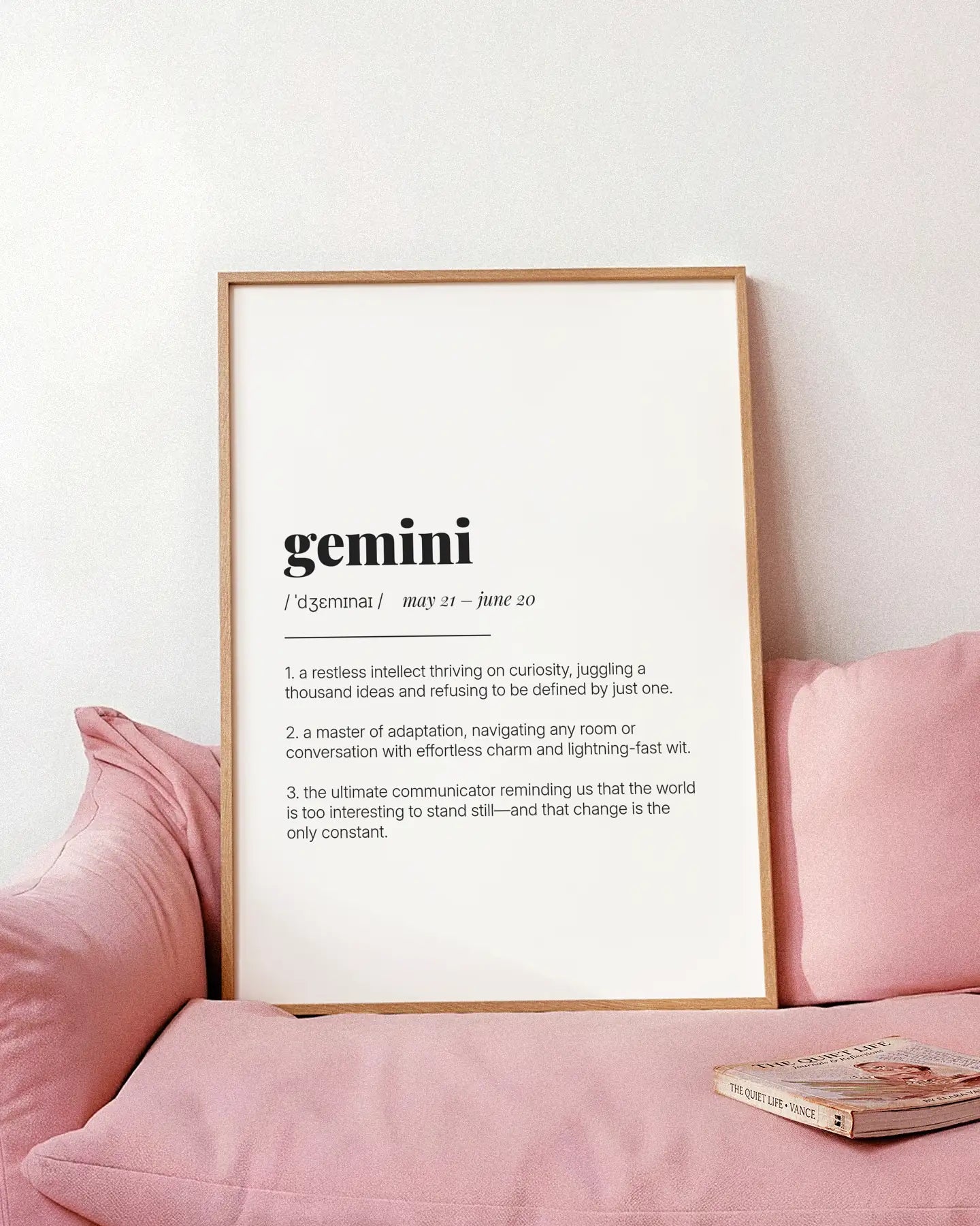 Definition Poster of Gemini on Gallery White background