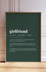 Definition Poster of Girlfriend on Emerald background