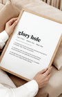 Definition Poster of Glory Hole on Gallery White background