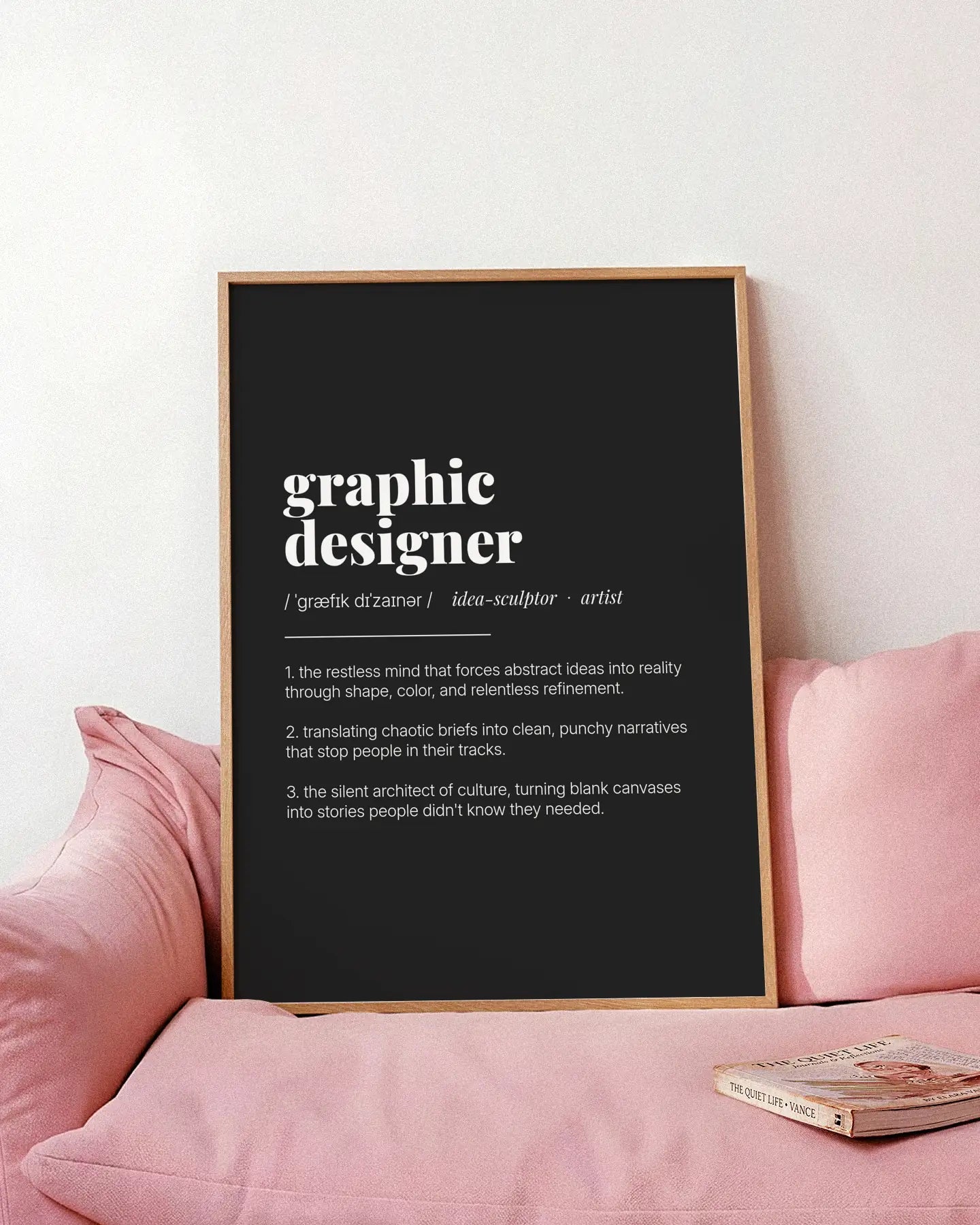 Definition Poster of Graphic<br />Designer on Midnight Ink background