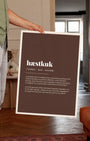 Definition Poster of Hæstkuk on Espresso background
